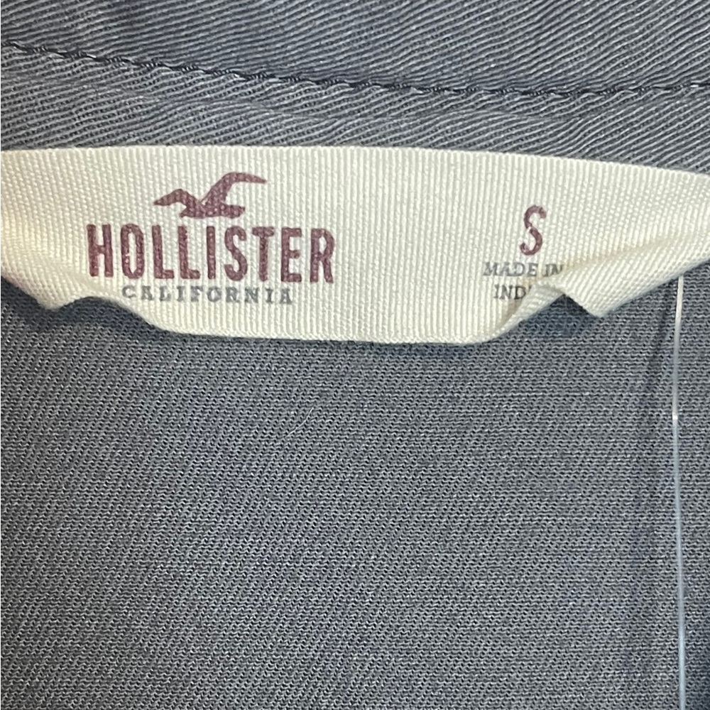 Hollister  NWT Gray Utility Jacket Women's Size Small Full Zip Y2K Cropped - Picture 5 of 12